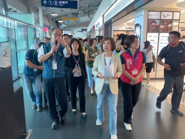 台中國際機場整體服務升級要加快  讓大中部地區五百萬人睡飽出門省時省錢  立委何欣純偕議員考察盼整體規劃中央地方多合作