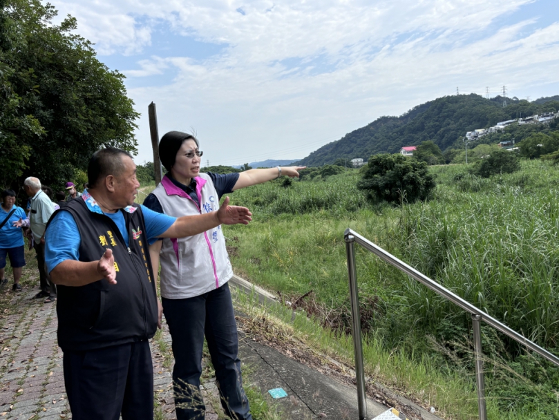 要讓新埔人安居樂業   立委徐欣瑩會勘鳳山溪  促進堤防整治