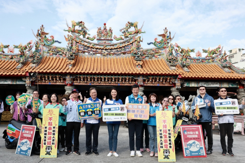 許縣長率領反詐騎士團宣導 全力打造南投無詐家園