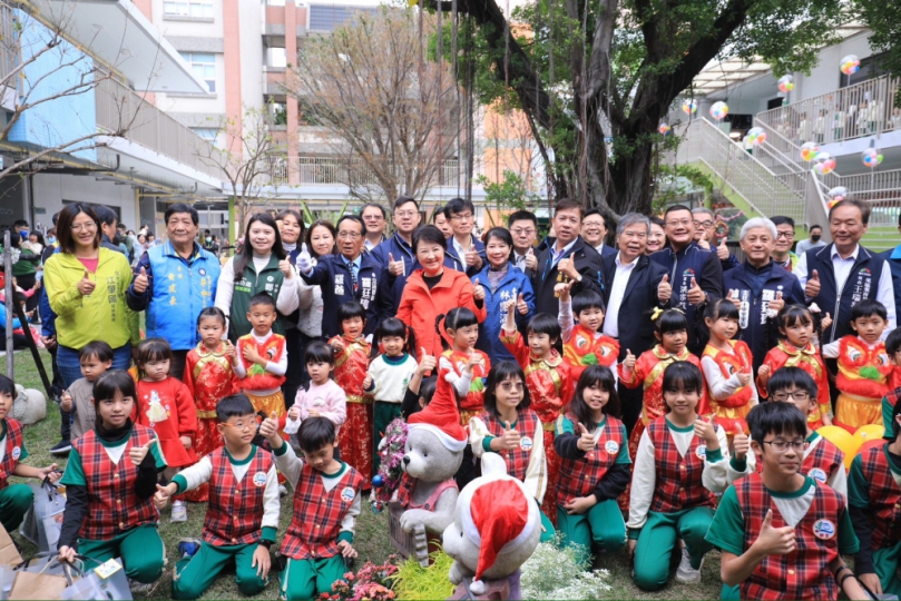 中市樂業國小新建幼兒園園舍啟用   市長盧秀燕：栽培孩子讓國家、城市更進步