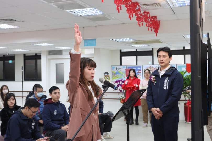 新竹市青年發展中心成立   首任主任陳毅璇宣誓就職