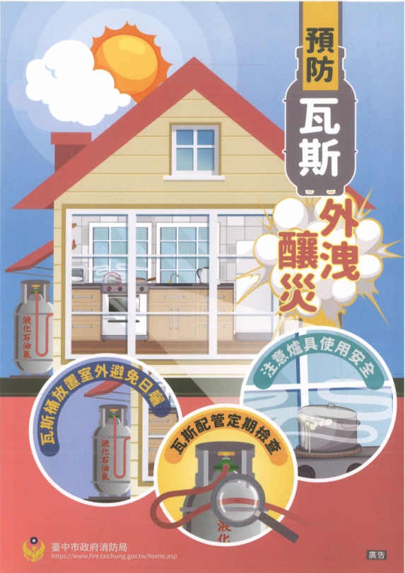 保持空氣流通！中市消防局籲年節注意使用熱水器「五要」原則