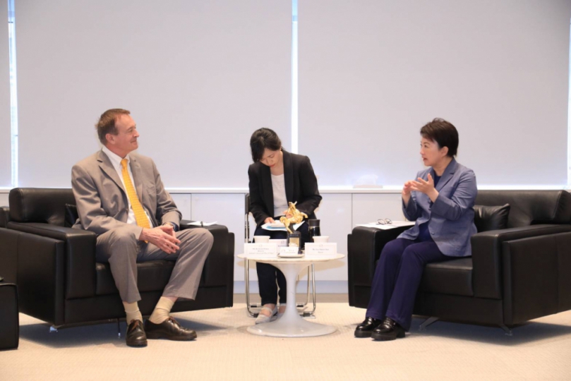 奧地利商務代表辦事處商務代表歐賀曼拜會台中市政府  盧秀燕期盼深化經貿、綠能合作