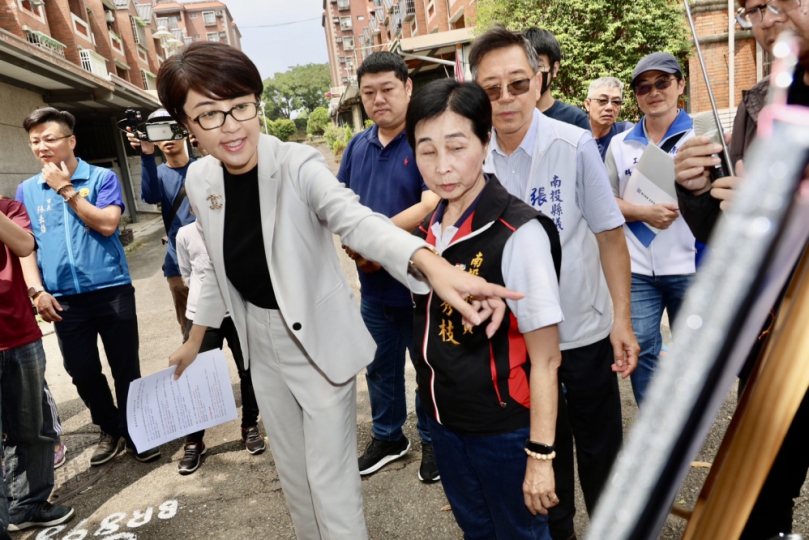 南投市外轆排水護岸及多處道路、排水溝老舊毀損 許縣長核定千萬經費改善
