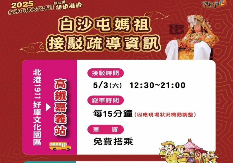 白沙屯媽祖進香34萬人湧入北港　交通總動員全面啟動「三防」機制