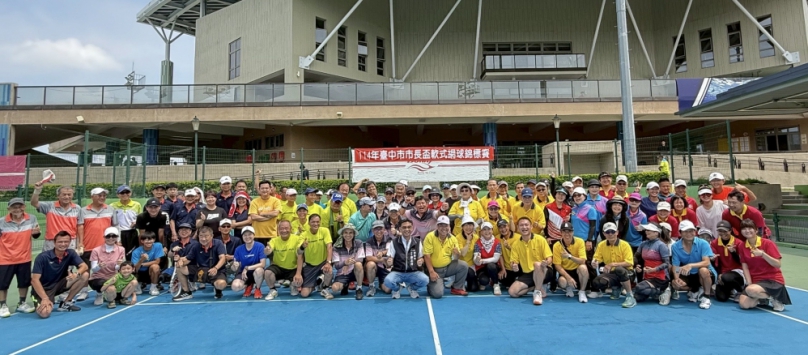 市長盃軟式網球賽台中市國際網球中心盛大開打    運動局長游志祥：持續整合資源培育軟網人才