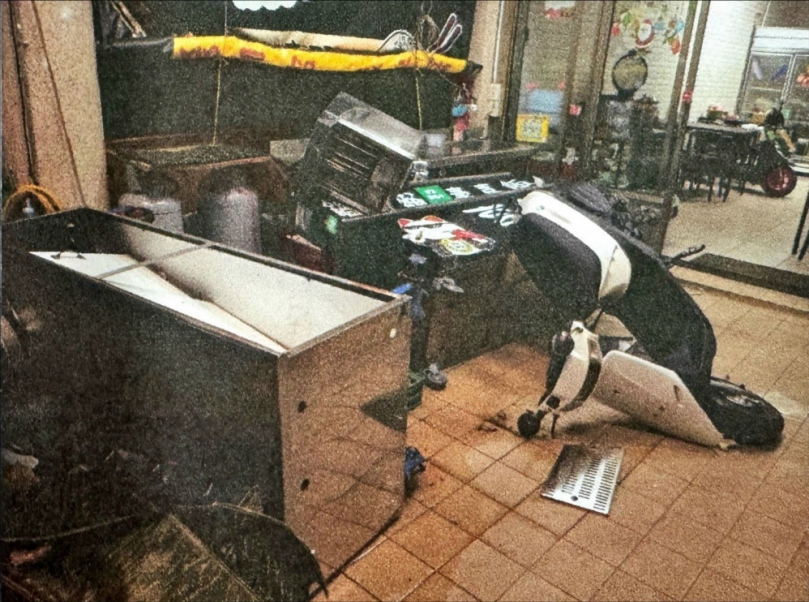 大甲三度暗夜點鞭炮及毀損物品　警方調查疑是感情糾紛所致