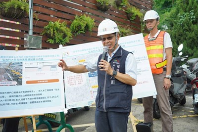 台灣大道沙鹿段治水成功弘光科大前「滑水道」走入歷史