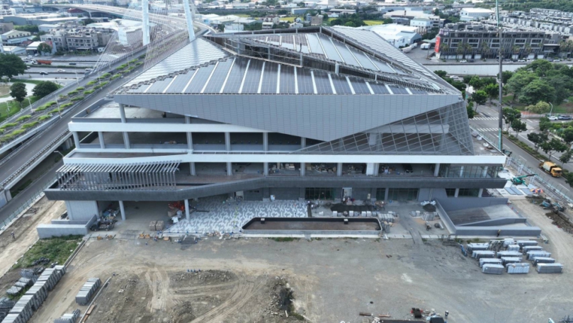 進度超前! 水湳轉運中心工程進度突破80% 中市交通局：拚115年上半年竣工