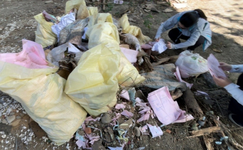 新竹市出動垃圾神探   左岸偷倒垃圾無所遁形