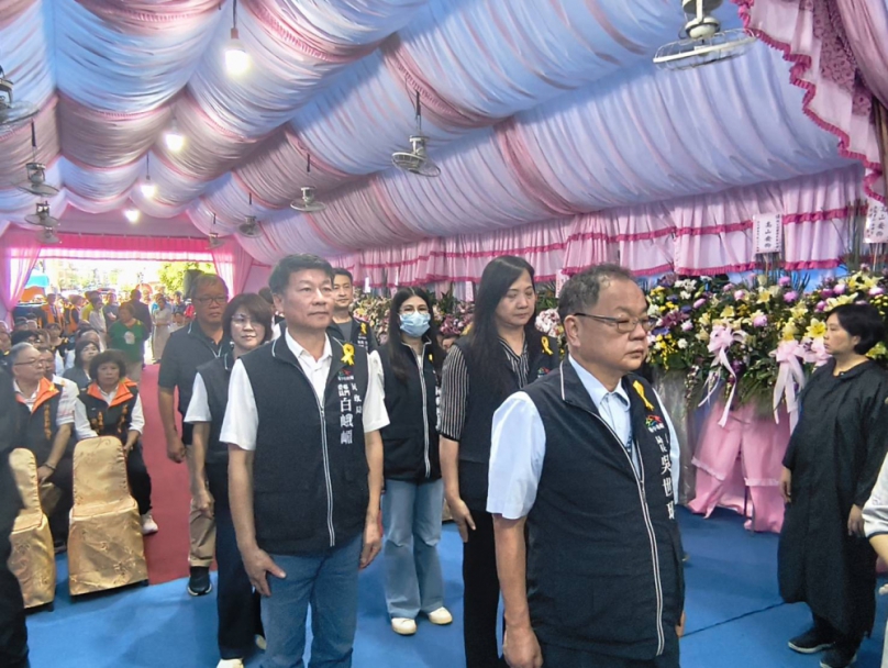 台中沙鹿耆老陳國馨辭世家屬節省喪葬經費做公益民政局長到場擔任點主官