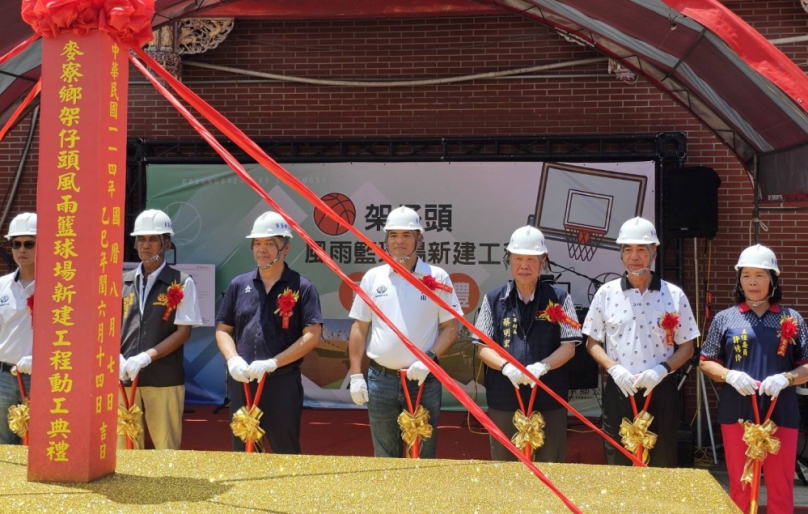 （影音）／玉安宮捐地建風雨球場今動土　麥寮首座社區風雨運動場新地標