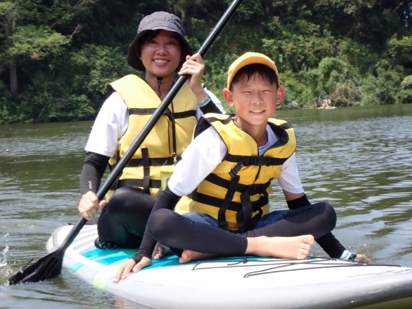 玩得太痛快了！新竹市環湖小鐵人趣味賽   親子親水樂無窮