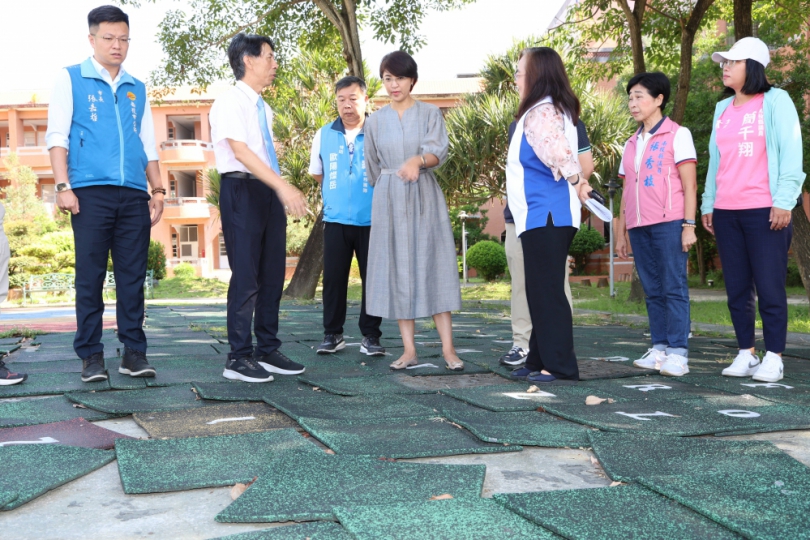 康壽國小操場及籃球場整建 許縣長允諾一次到位