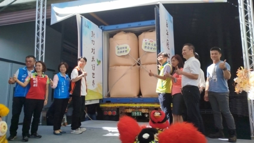 通過600項繁複檢測   新埔老永昌商行雪山米打通日本通路    今封櫃啟航