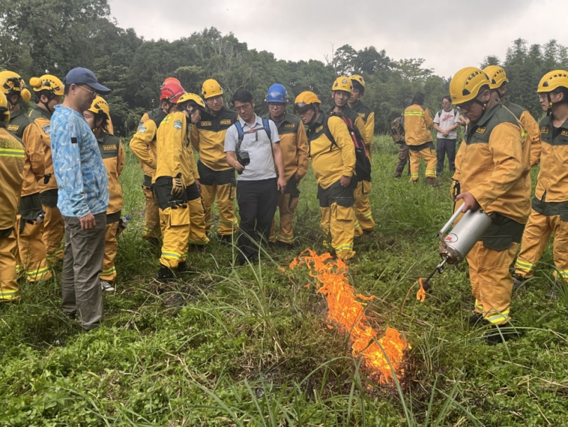 林業及自然保育署臺中分署舉辦森林火災滅火技術教育訓練將知識轉化為救火技能強化森林火災防救能量