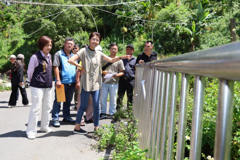 許縣長信義會勘簽核近2千5百萬改善原鄉道路排水 水保署表示將立即搶修並徹底整治95線崩塌邊坡