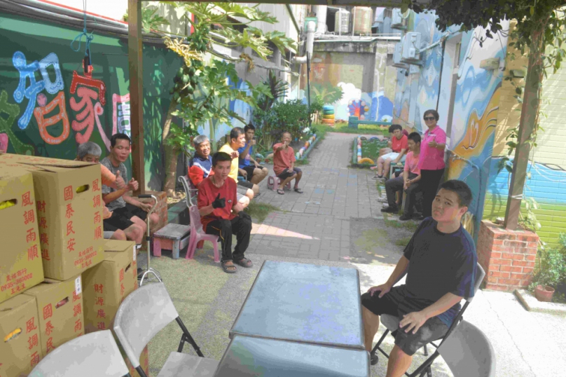 民間宮廟普渡品主動送達捐助台中市馨安啟智家園