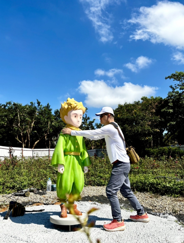 東海大學誕生小王子玫瑰花園黃騰輝兩萬玫瑰獻禮母校