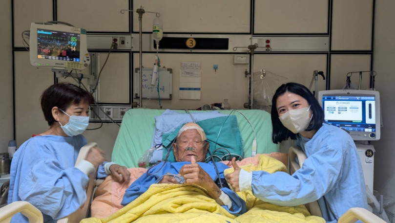 豐原醫院挑戰高齡醫療極限！百歲翁急性腦出血成功開顱獲救