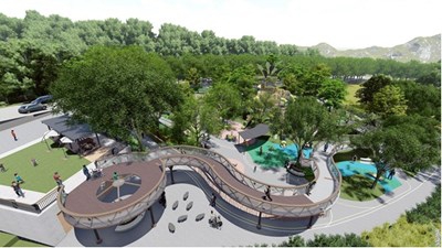 清水鰲峰山「谷溜遊戲場」工程衝進關鍵里程碑全國最多溜滑梯遊具即將進場