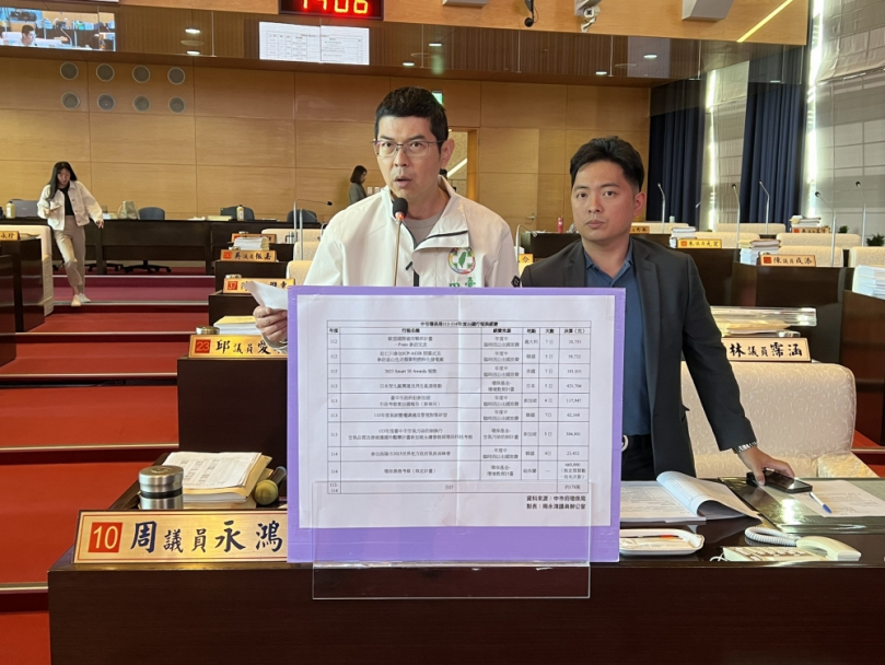 中市環保局出國把環保基金當小金庫    三年爽花178萬無助市政  中市環保局：依規辦理且資訊公開透明