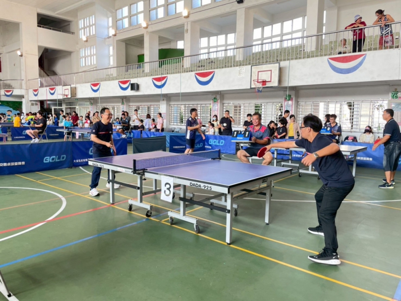 114年臺中市大安區區長盃桌球錦標賽戰況激烈