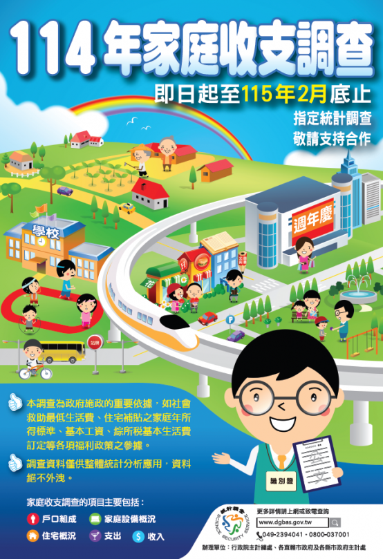 新竹市12月展開「家庭收支訪問調查」   「三不二會」請市民安心
