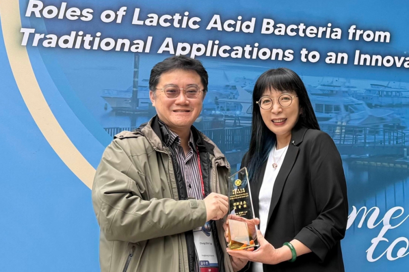 弘光教授研發台灣原創菌株NBM01　奪亞洲乳酸菌研討會創新產品優等獎
