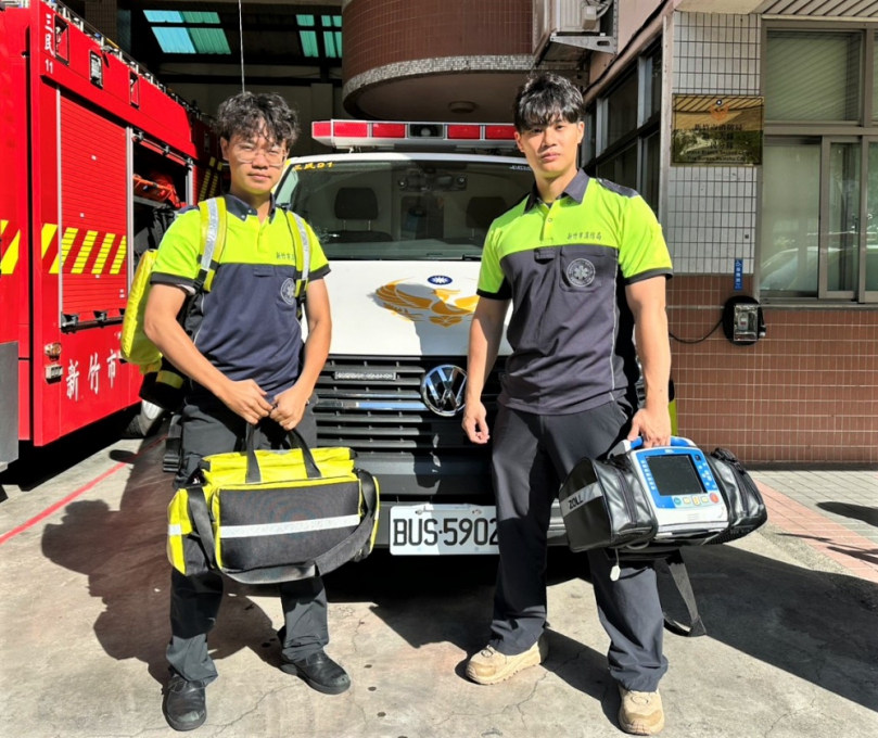 救人打火跑第一    新竹市消防弟兄英勇搶救性命    邱臣遠代表全體市民致謝