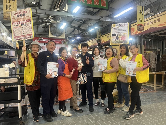 買菜送安全！所長變身「市場叫賣姐」親授防詐秘笈，攤商民眾齊聲讚