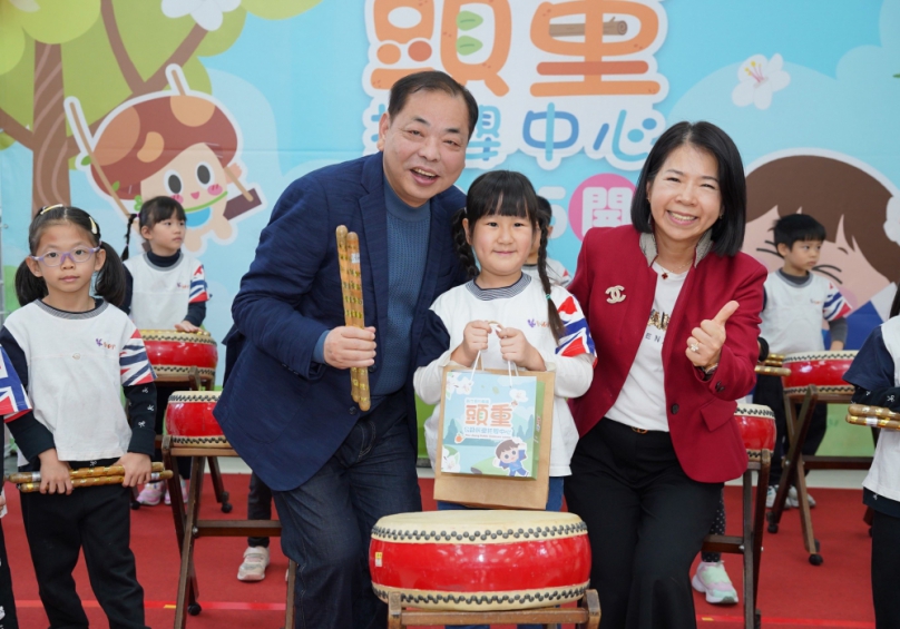 可收托28名0至2歲嬰幼兒   新竹縣公設民營頭重托嬰中心揭幕   陳見賢親臨祝賀