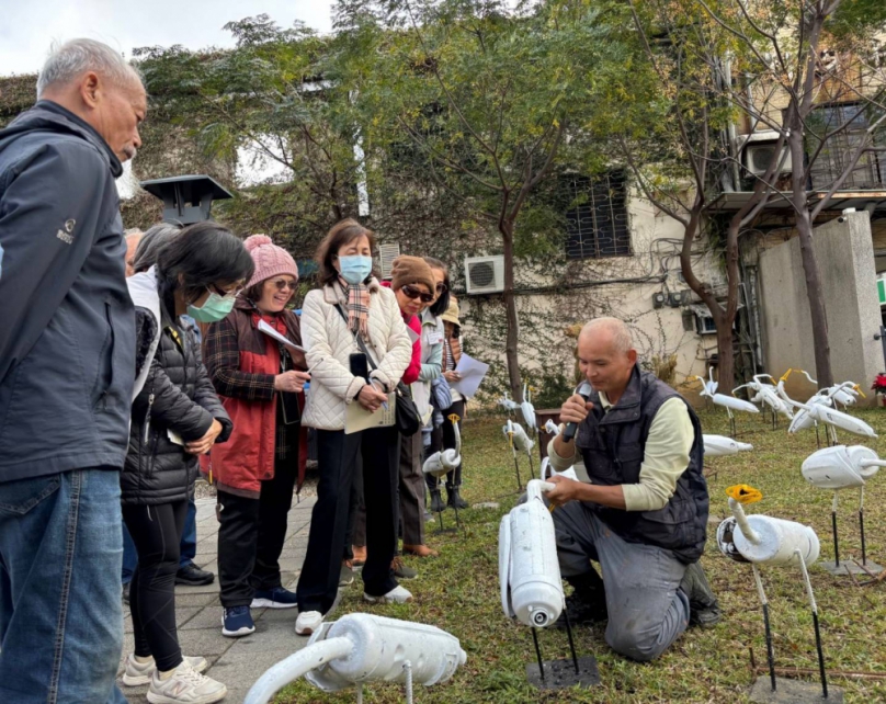 排氣管變成白鷺鷥   范揚清機車排氣管創作展   搶頭香竹美館115年首檔展出