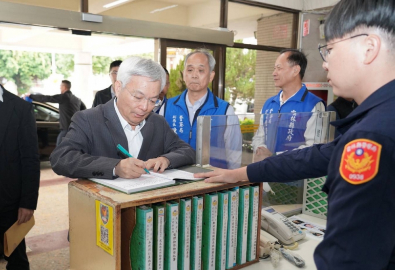 警政署長視察虎尾分局　AI巡防與維安部署獲肯定