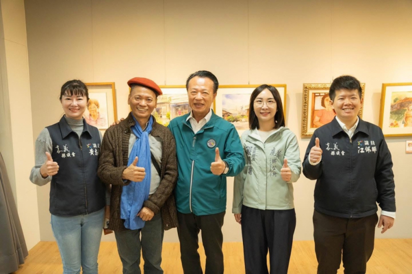 鹿草鄉百老繪～松竹長青作品成果展 寫生會深入社區文化