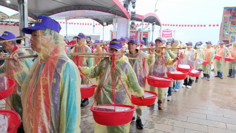 受天宮舉辦擔桃「天官賜福日 米糕慶元宵」活動