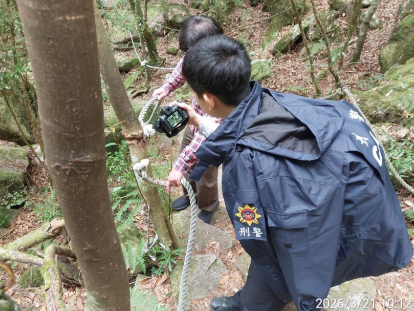 鳶嘴山步道引導繩遭蓄意破壞林業保育署臺中分署籲請山友提高警覺