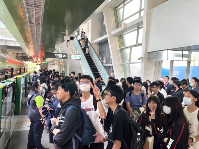 中捷綠線放學尖峰人潮增　4月1日起加密北上班距提升通學品質