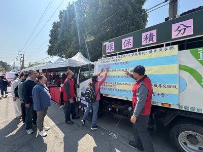資源回收寓教於樂大肚清潔隊宣導環保知識、危險物品正確分類