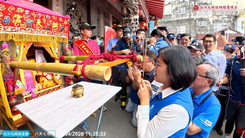 白沙屯媽祖跨濁水溪入雲林　縣長張麗善參拜熱情迎駕