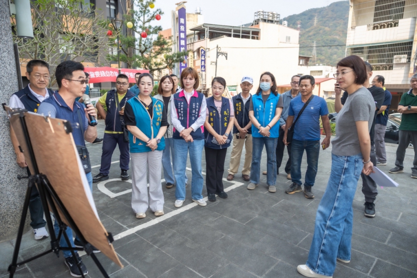 縣府與國姓公所合作綠美化楞嚴宮周邊　打造新亮點