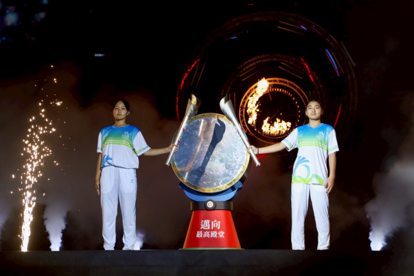 115年全中運「超越在嘉義」盛大開幕 聖火點燃揭開序幕