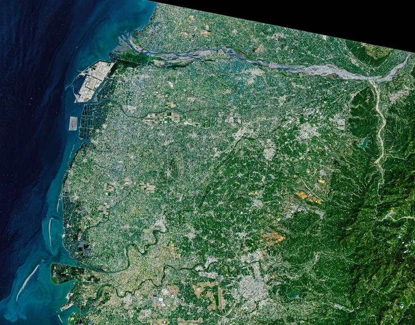 雲林農業登上太空視角　NASA揭密拼圖式農地奇景