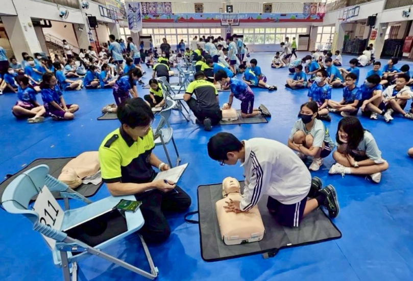 救護助人深植校園   新竹市推動國中CPR認證逾5,800人參與