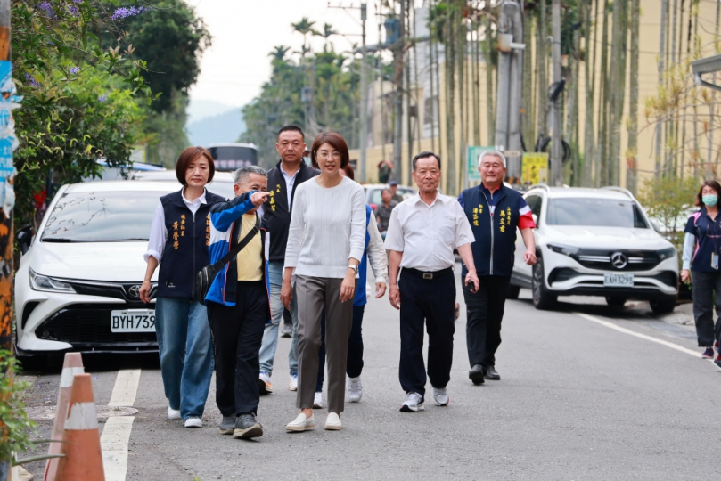許縣長會勘埔里及魚池13件道路改善工程 提升在地鄉親出入安全與農產運輸便利性