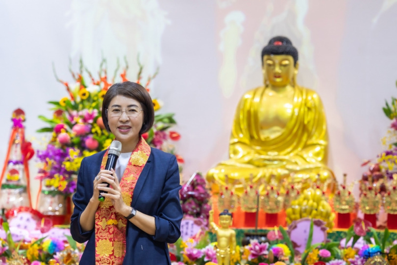 南投縣佛教會2570年聖誕浴佛祈福點燈大法會　許縣長為民祈福