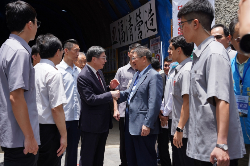 石門水庫至新竹聯通管工程隧道貫通   楊文科提兩建言獲卓揆認同