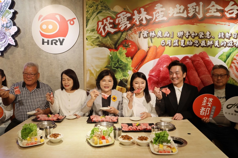 張麗善北上推銷台灣豬　攜手「雲林外孫」蔣萬安讓雲林良品豬攻占餐桌
