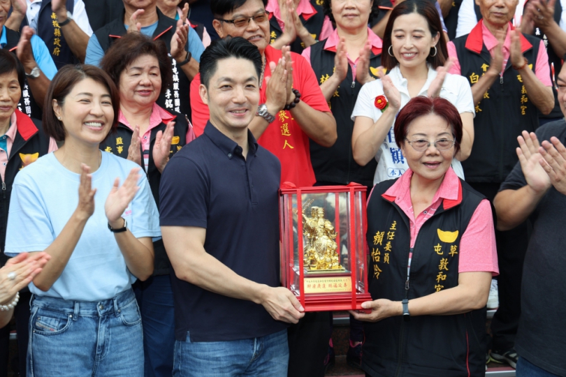 台北市長蔣萬安參訪惠德宮、敦和宮 允諾協力許縣長加強北市、投縣互惠交流