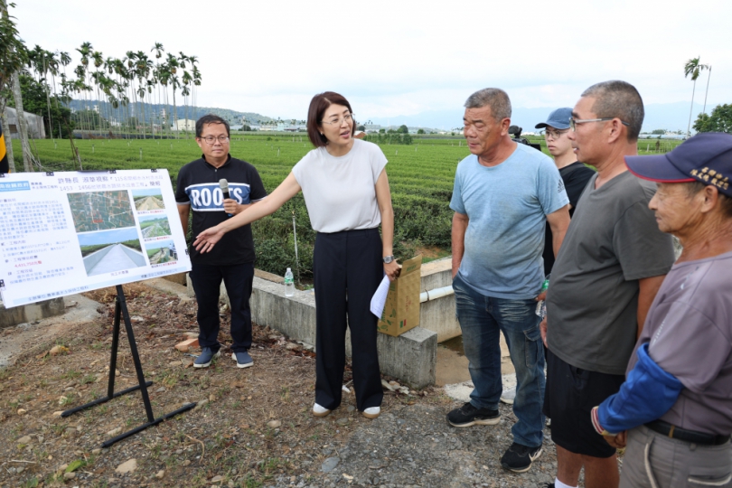 路平、溝通、河道清 許縣長會勘名間農水路核定3千61萬7千餘元改善